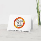 与えグリーティ感謝していングカード シーズンカード (裏面)