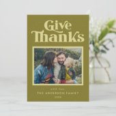 与えグ感謝していロンレトロ感謝祭の写真 シーズンカード (スタンド正面)