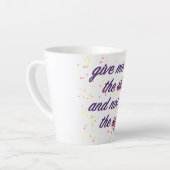 与えステーキ カフェラテマグ (左アングル)