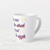 与えステーキ カフェラテマグ (右アングル)