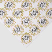 与えタンク – ブラック文字と金ゴールドリース 薄葉紙 (詳細)