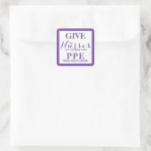 与えナースPPE彼らは私たちのヒーローである スクエアシール (バッグ)