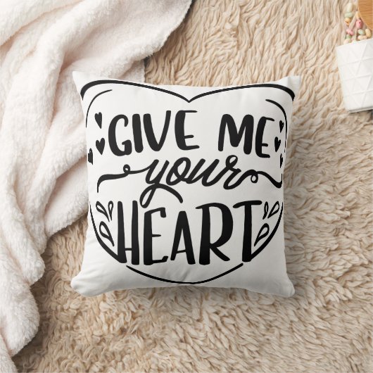 与えハート クッション (ブランケット)