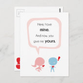 与えハート ポストカード (正面/裏面)