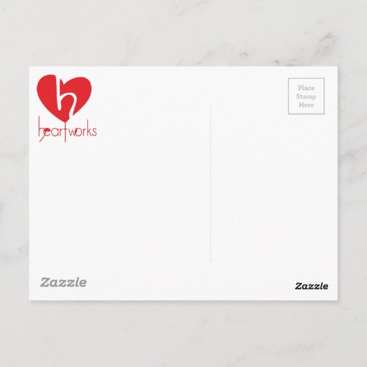 与えハート ポストカード (裏面)