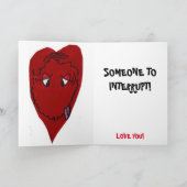 与えバレンタインカード シーズンカード (内部)