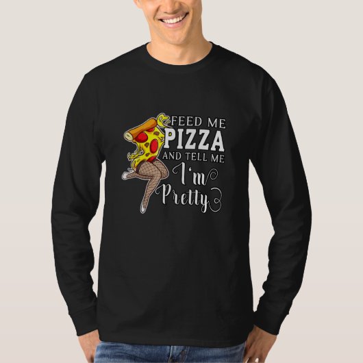 与えピザの仕業をかわいらし教えて Tシャツ (正面)