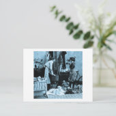 与えベビー彼女のボトルアット6ヴィンテージステレオビュー ポストカード (スタンド正面)