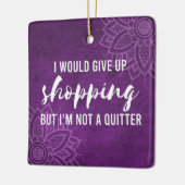 与え上ショッピングは上手ではないおもしろい セラミックオーナメント (左)