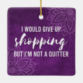 与え上ショッピングは上手ではないおもしろい セラミックオーナメント (裏面)