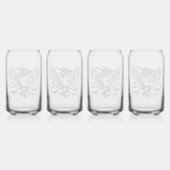 与え与え私の自由と私の死の飲み物用品セット ガラス缶 (裏面)