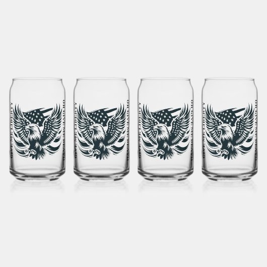 与え与え私の自由と私の死の飲み物用品セット ガラス缶 (正面)