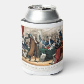 与え与え自由か死だ！パトリック・ヘンリー 缶クーラー (缶裏面)