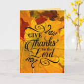 与え主感謝していへの感謝の紅葉 カード (黄色い花)
