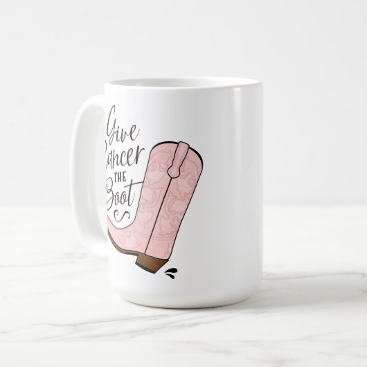 与え乳がん認識度 コーヒーマグカップ (正面左)