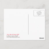 与え人形のかわいらし葉書 ポストカード (裏面)