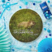与え今年のGroundhogの贈り物プレート ペーパープレート (パーティー)