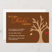 与え倒感謝していれる葉 招待状 (正面/裏面)