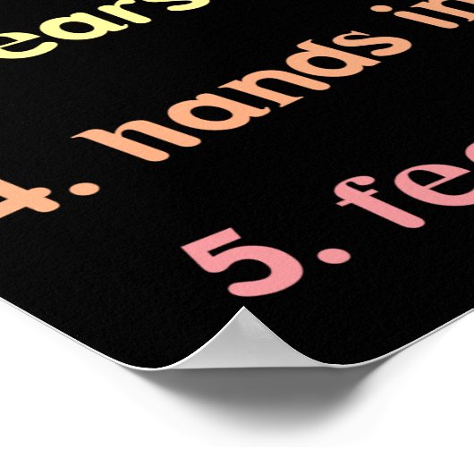 与え先生5枚 ポスター (角)