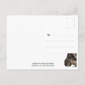 与え女おもしろいの子が右のブーツはがき シーズンポストカード (裏面)