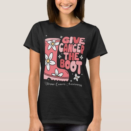 与え子宮がんBoot Shirt Tシャツ (正面)