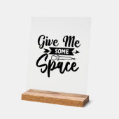 与え宇宙 アクリルサイン (傾斜)