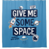 与え宇宙 シャワーカーテン (正面)