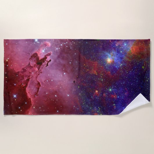 与え宇宙 ビーチタオル (正面)