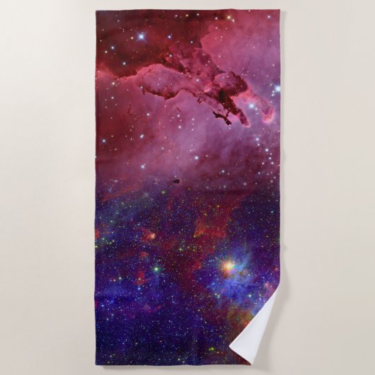 与え宇宙 ビーチタオル (正面)