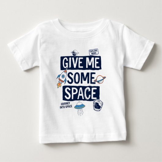 与え宇宙 ベビーTシャツ (正面)