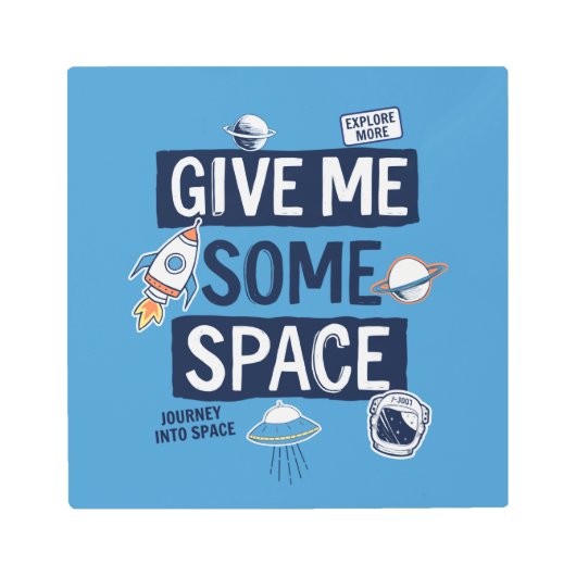 与え宇宙 メタルプリント (正面)