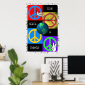 与え平和アチャンスアートポップ・アートのポスター ポスター (ホームオフィス)