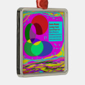 与え平和クリスマス・メッセージ混色 メタルオーナメント (右)