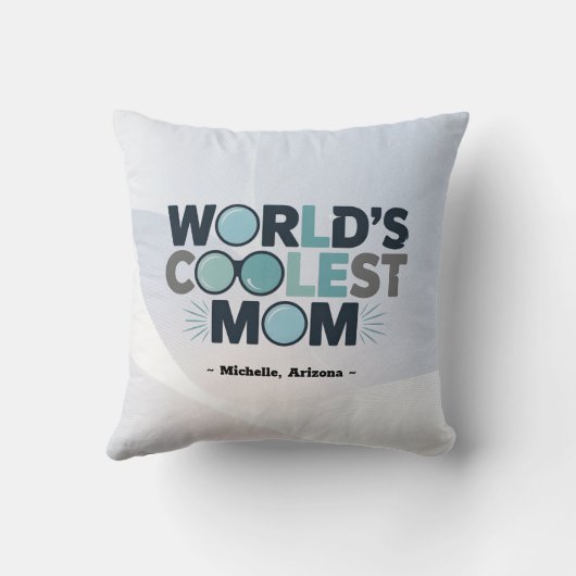 与え心地よいのパーソナライズされた母 クッション (裏面)