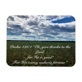 与え感動的感謝してい綿の畑 マグネット