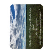 与え感動的感謝してい綿の畑 マグネット (縦)