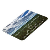 与え感動的感謝してい綿の畑 マグネット (左側)