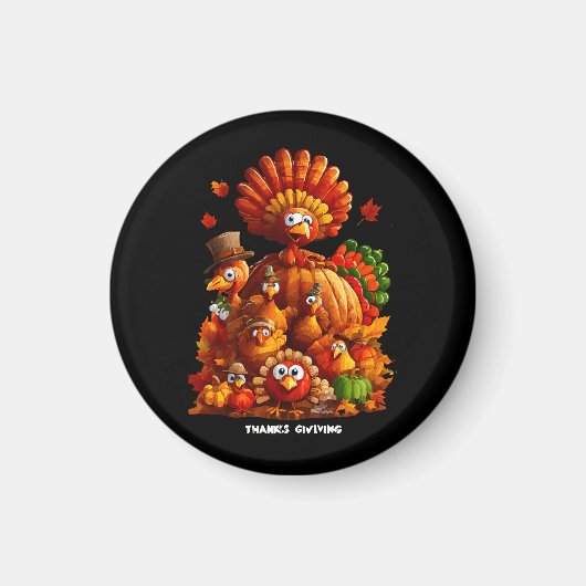 与え感謝していと共有愛 マグネット (正面)