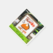 与え感謝していと食べパイ スタンダードカクテルナプキン (角)