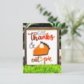 与え感謝していと食べパイ ポストカード (スタンド正面)