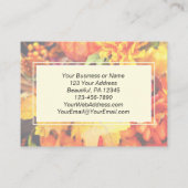 与え感謝していのハート秋 名刺 (裏面)