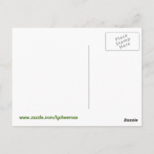 与え感謝していはがき ポストカード (裏面)