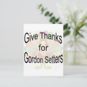 与え感謝していはゴードン・セッターの ポストカード (スタンド正面)