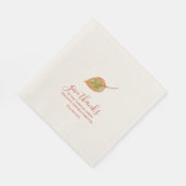 与え感謝していは水絵を描色を帯びる スタンダードランチョンナプキン (角)