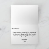 与え感謝していオータムホリデーカード カード (内部)