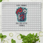 与え感謝していキッチンティータオル キッチンタオル (折り畳み)