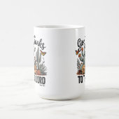 与え感謝していサボテン砂漠へ コーヒーマグカップ (中央)