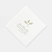 与え感謝していシンプルエレガント水の色感謝祭 スタンダードランチョンナプキン (角)