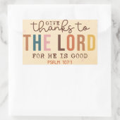 与え感謝していステッカー 長方形シール (バッグ)