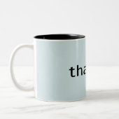 与え感謝していタイポグラフィ |マグカップ ツートーンマグカップ (左)